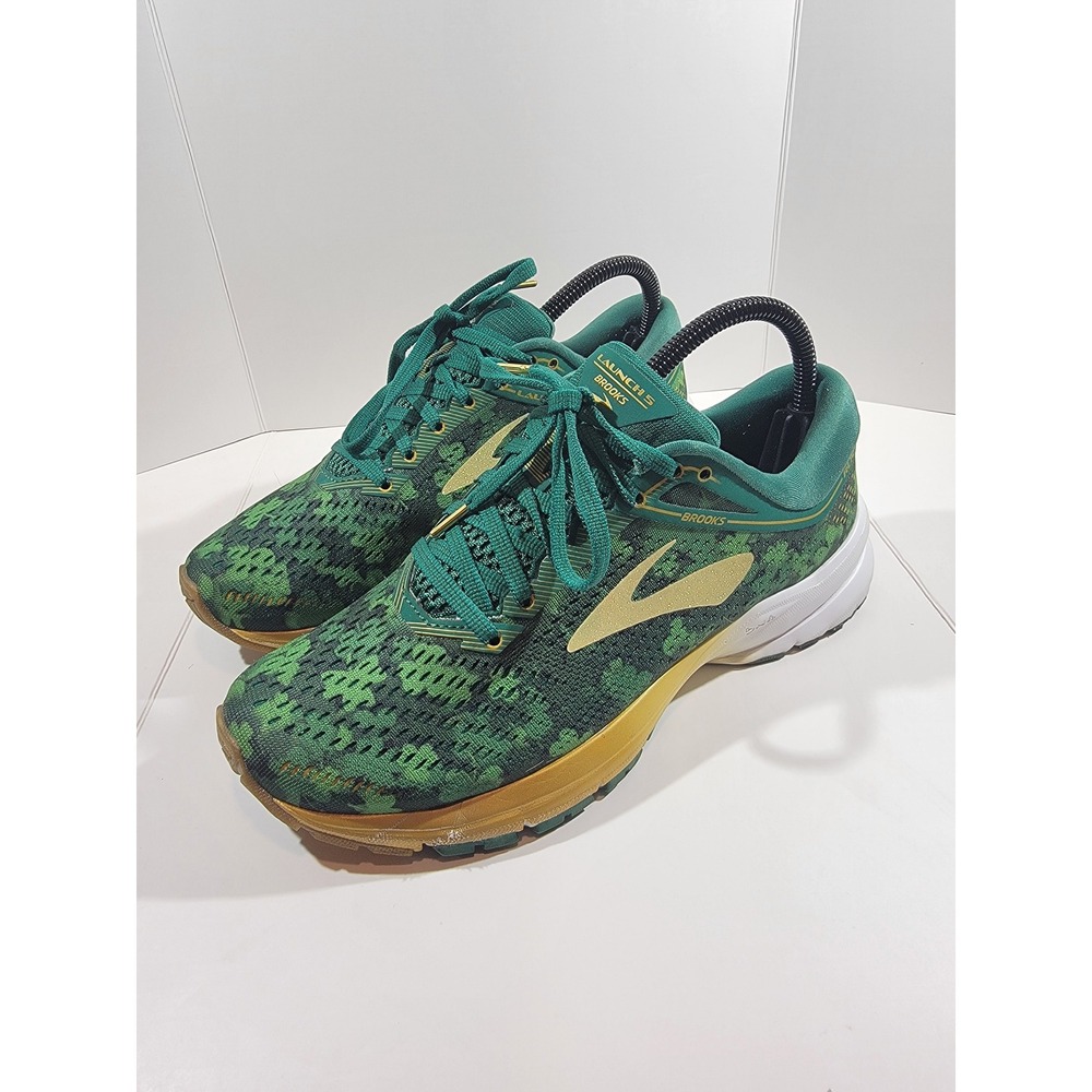 Brooks Launch 5 Women's Shamrock Green/Gold Limited Edition Size 8